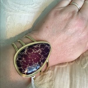 Purple Jasper Cuff by Charles Albert
